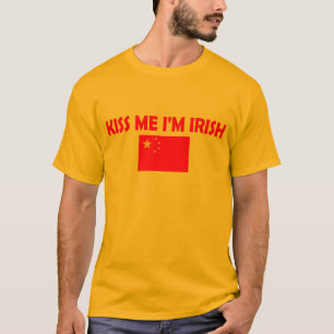 Camiseta Beije-me que eu sou irlandês???