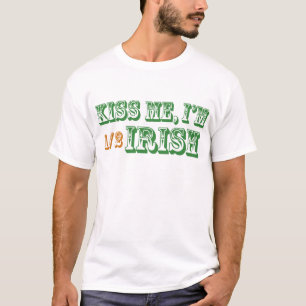 Camiseta Beije-me que eu sou meio irlandês