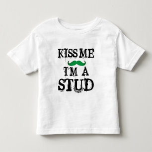 Camiseta Beije-me que eu sou parte superior do menino de