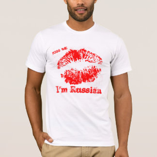 Camiseta Beije-me que eu sou russo