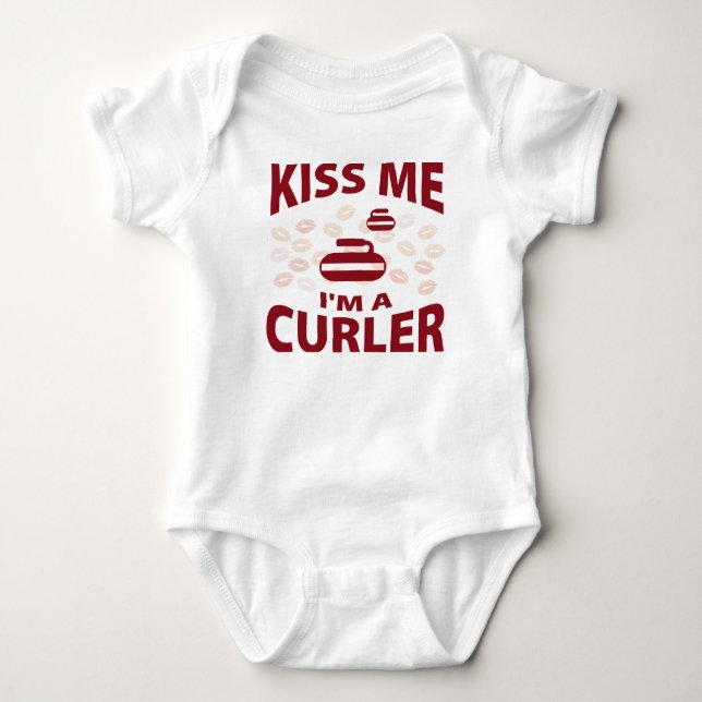 Camiseta Beije-me que eu sou um encrespador (Frente)