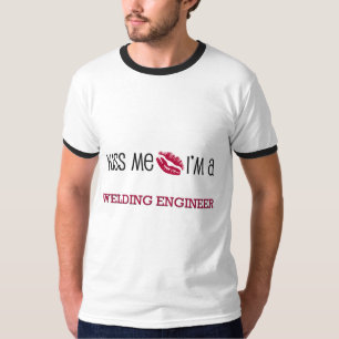 Camiseta Beije-me que eu sou um ENGENHEIRO da SOLDADURA