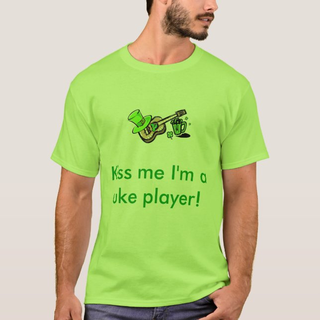 Camiseta Beije-me que eu sou um jogador do uke! (Frente)