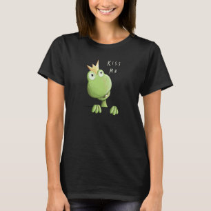 Camiseta Beije-me Sapo com o Sapo Príncipe Fan