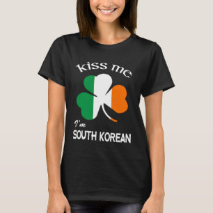 Camiseta Beije-me Sou a Rua de Shamrock sul-coreana Dia de 