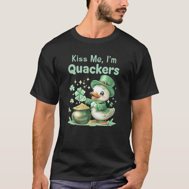 Camiseta "Beije-me, sou a Rua dos Quackers". (Frente)
