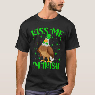 Camiseta Beije-me, sou a Rua irlandesa Leprechaun Eagle Bir