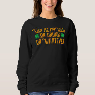 Camiseta Beije-me Sou Dia de São Patrício Engraçado Irlandê