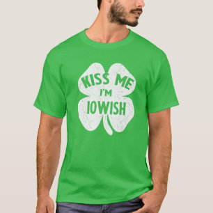 Camiseta Beije-me, sou Dia de São Patrício Engraçado Sha