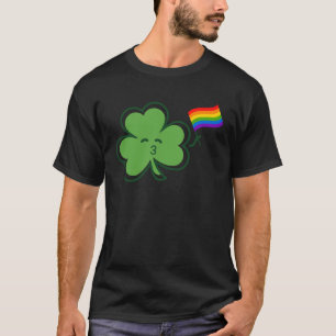 Camiseta Beije-me Sou Gay Rua do orgulho do dia de Patrick 