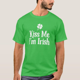 Camiseta Beije-me, sou irlandês.