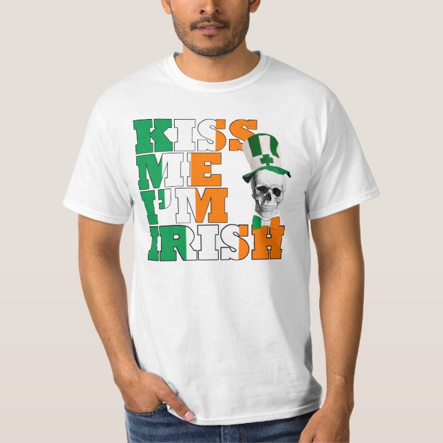 Camiseta Beije-me, sou irlandês (Frente)
