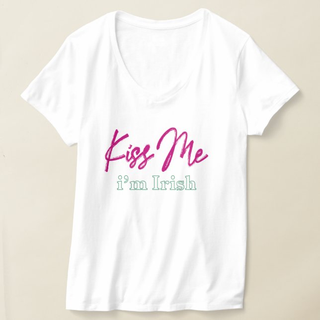 Camiseta "beije-me, sou irlandês" (Postura )