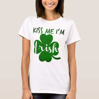 Camiseta beije-me sou irlandês