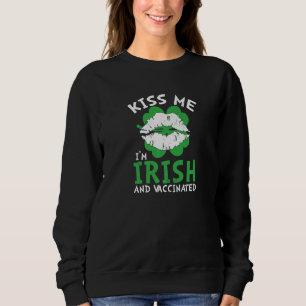 Camiseta Beije-me Sou Irlandês e Vacinei o Funny St Patrick