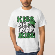 Beije-me, sou irlandês - Rua Leprechaun. Dia de Pa