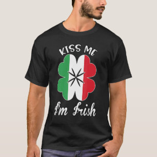 Camiseta Beije-me, sou irlandês. Shamrock Clover Saint Patr