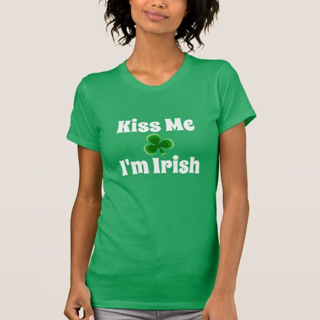 Camiseta Beije-me, sou o Dia do Santo Padre Irlandês (Frente)