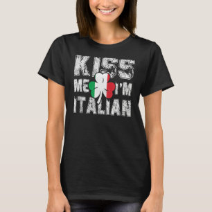 Camiseta Beije-me, sou o Excelente italiano do Dia de São P
