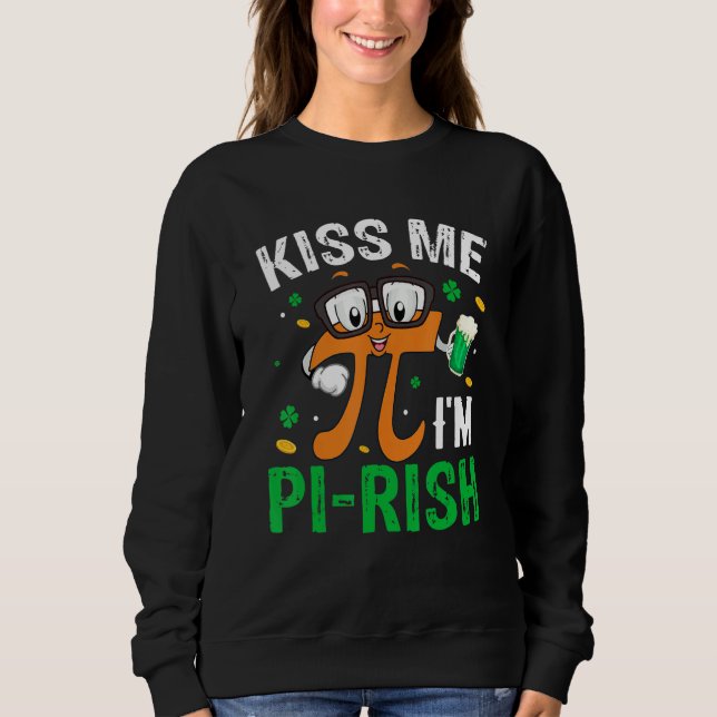 Camiseta Beije-me Sou Pi Rish Pi Day Math Lover (Frente)