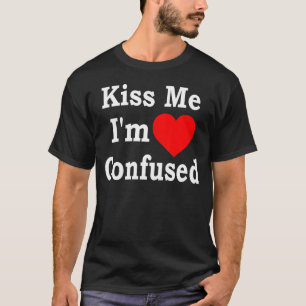 Camiseta Beije-me, sou Roupa do coração confuso