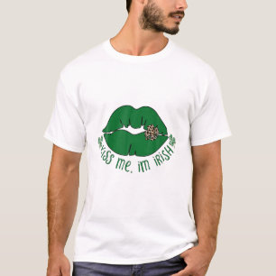 Camiseta Beije-me, sou Rua de Design irlandesa. Dia de Patr