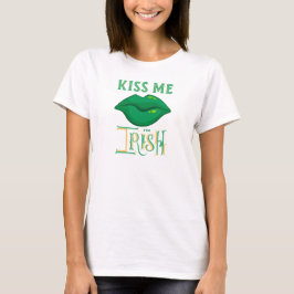 Camiseta Beije-me, sou Rua irlandesa.