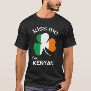 Camiseta Beije-me, sou Rua Queniana Shamrock Kenya.