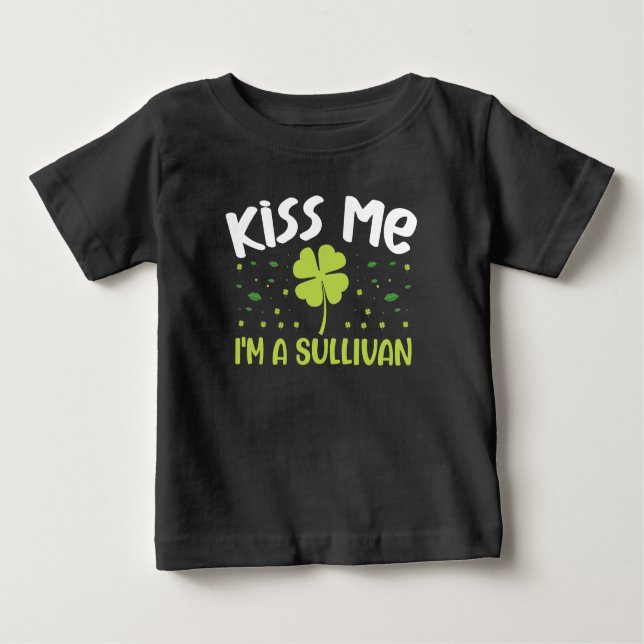 Camiseta Beije-me Sou Sullivan - Sobrenome Sullivan (Frente)