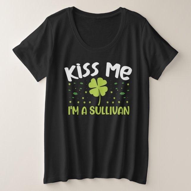 Camiseta Beije-me Sou Sullivan - Sobrenome Sullivan (Frente do Design)