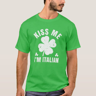 Camiseta Beije-me, sou um Dia de São Patrício engraçado ita