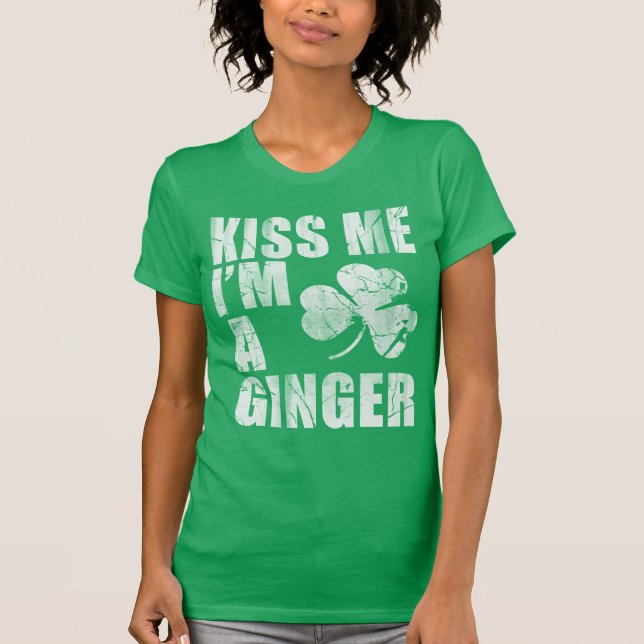 Camiseta Beije-me, sou um Ginger (Frente)