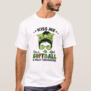 Camiseta Beije-Me, Sou Uma Garota De Softball, Rua Irlandes
