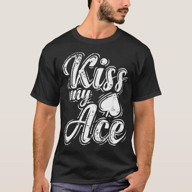 Camiseta Beije Meu Ás de Poker (Frente)