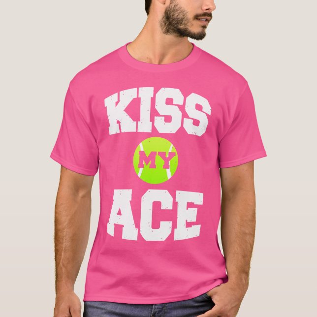 Camiseta Beije Meu Ás Tênis Engraçado (Frente)