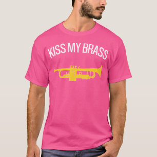 Camiseta Beije Meu Bronze Engraçado Trompete Engraçado