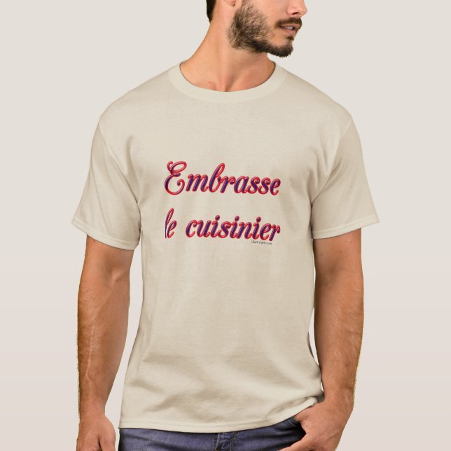 Camiseta Beije O Cozinheiro, Francês  (Frente)