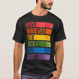 Camiseta Beije Quem Quiser LGBTQ Gay Lésbica Awar
