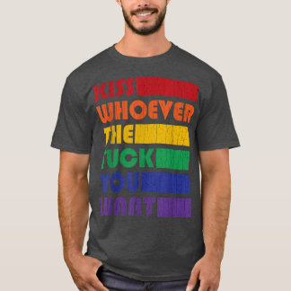 Camiseta Beije Quem Quiser LGBTQ Gay Lésbica Awar