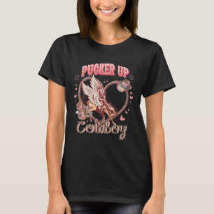 Camiseta Beije-se Vaqueiro Cupido Dia dos Namorados Ocident
