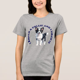 Camiseta Beijei um cachorrinho Border Collie