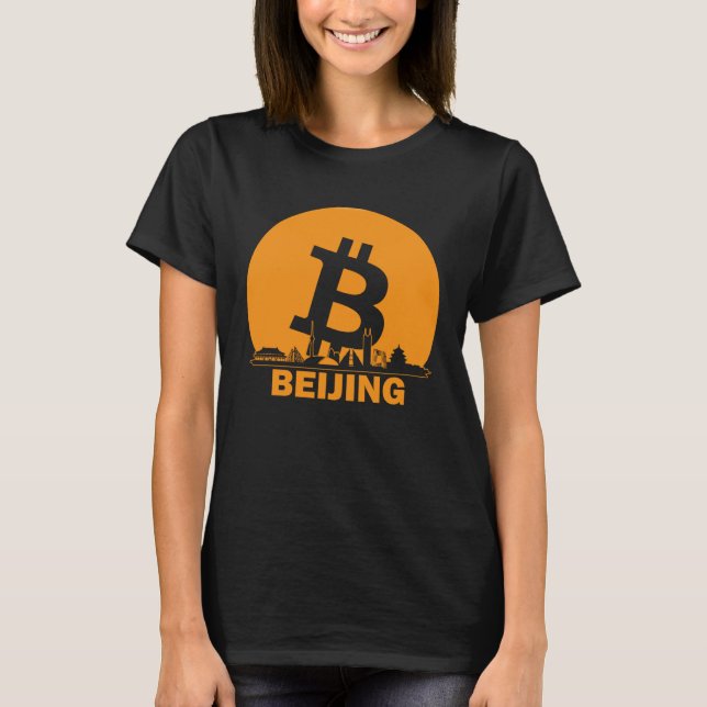 Camiseta Beijing Bitcoin Maximalist  Bitcoin Beijing Skylin (Frente)