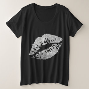Camiseta Beijo Brilhante Feminino