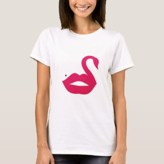 Camiseta Beijo com forma de pelicano
