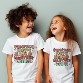 Camiseta Beijo De Abóbora E Desejos De Colheita Caem No Açã