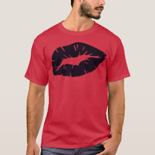 Camiseta Beijo De Batom Puro E Bonito E Poderoso Feminino