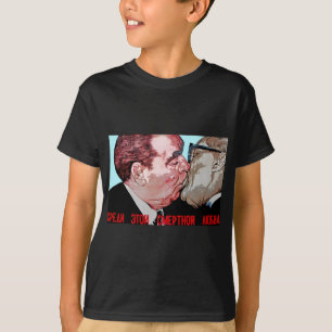 Camiseta Beijo de Brezhnev & de Honecker, galeria da zona