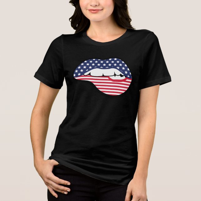Camiseta Beijo de Estrelas e Stripes (Frente)