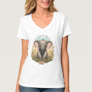 Camiseta Beijo-Elefante Cachorro Febre