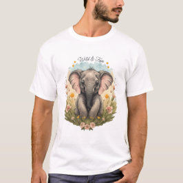 Camiseta Beijo-Elefante Cachorro Febre